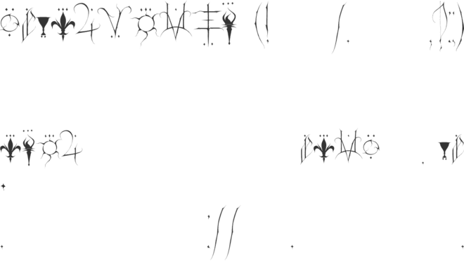 Tsyhyckach font preview