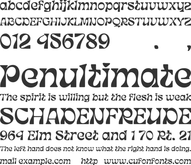 Fedrin Sambo font preview