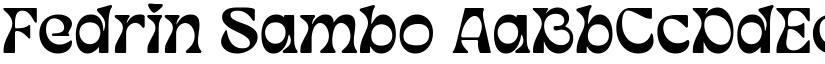 Fedrin Sambo font