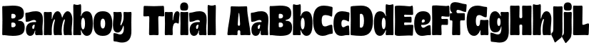 Bamboy Trial font