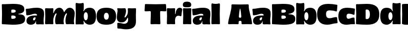 Bamboy Trial font