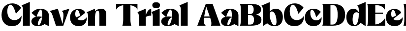 Claven Trial font