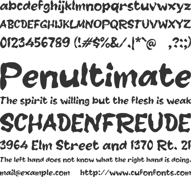 Valerin font preview