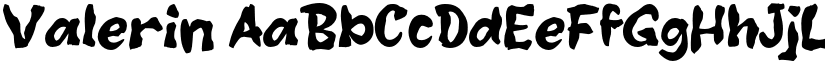 Valerin font