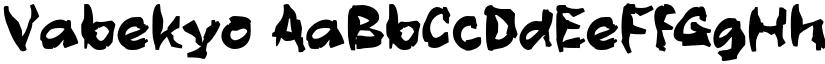 Vabekyo font