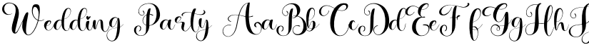Wedding Party font
