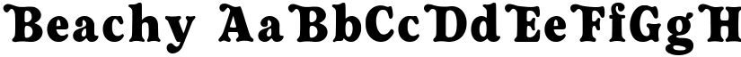 Beachy font