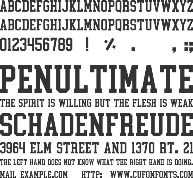 Fratlab font preview
