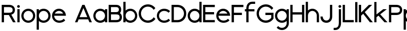 Riope font