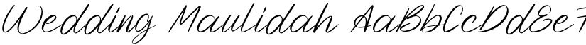 Wedding Maulidah font