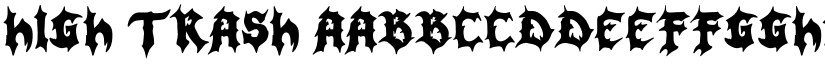 High Trash font