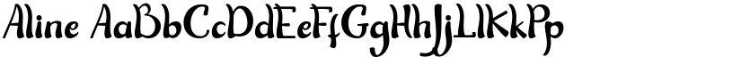 Aline font