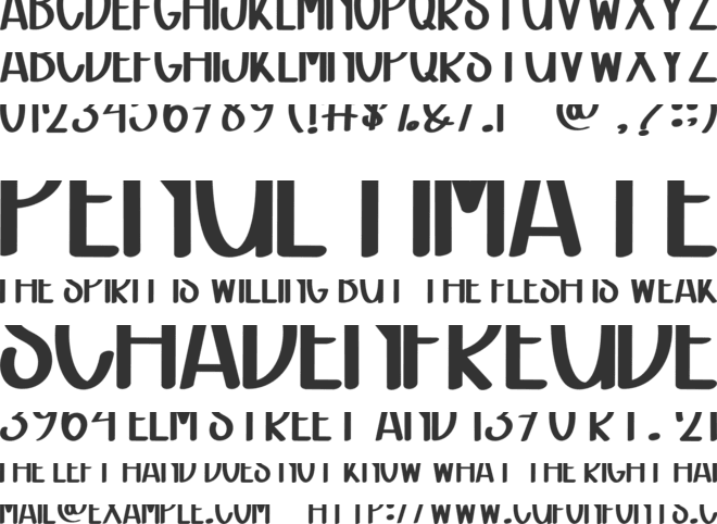 Romance Handmade font preview