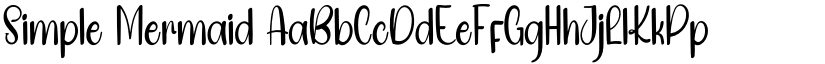 Simple Mermaid font