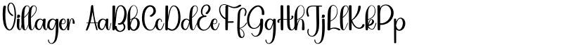 Villager font