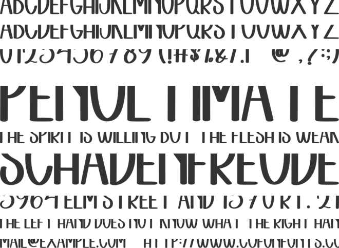 Chicken font preview