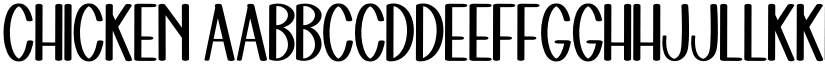 Chicken font