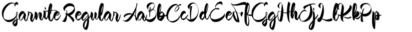 Garnite Regular font