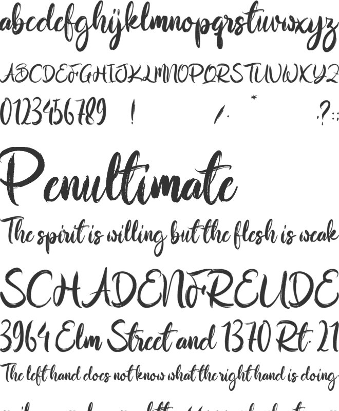 Dirotha font preview