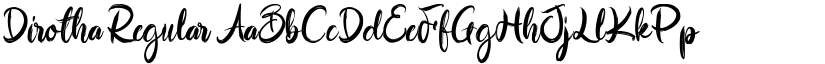 Dirotha Regular font