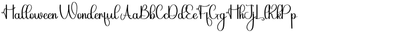 Halloween Wonderful font