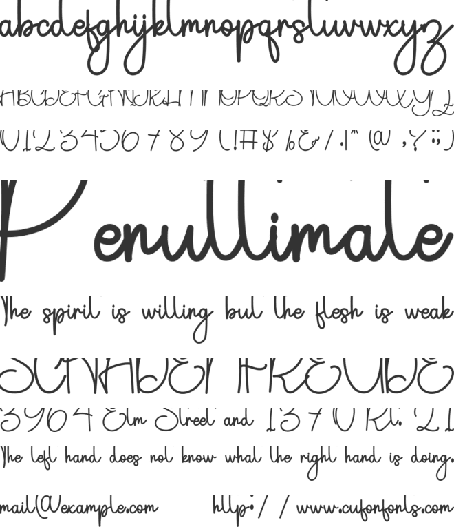 Simple Halloween font preview