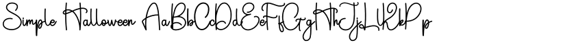 Simple Halloween font
