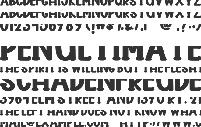 Camping  School font preview