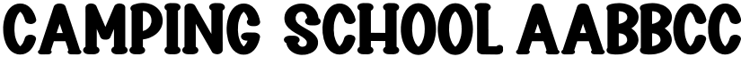 Camping  School font