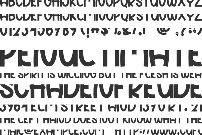 Simple Money font preview