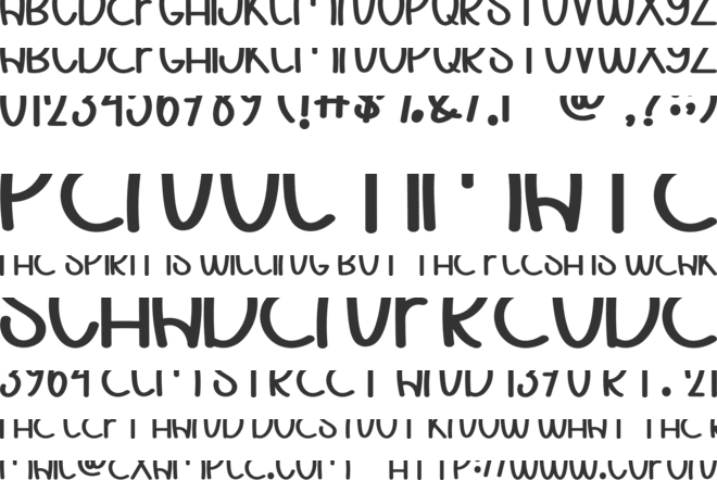 Playful Nature font preview