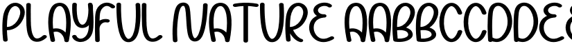 Playful Nature font