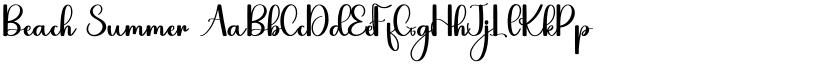 Beach Summer font
