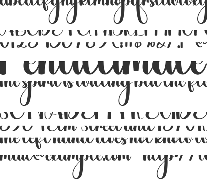 Smile School font preview