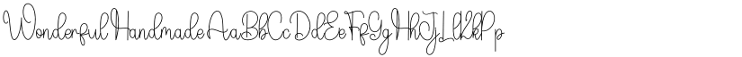Wonderful Handmade font