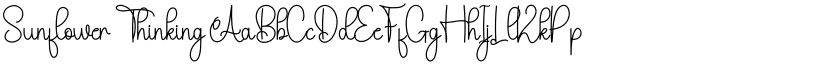 Sunflower Thinking font