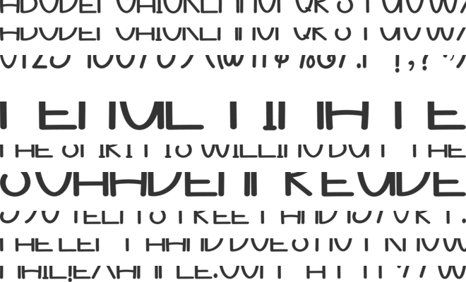 Rainbow Handmade font preview