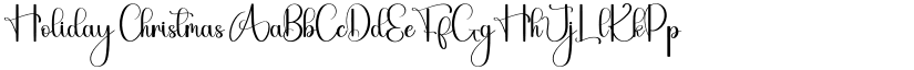 Holiday Christmas font