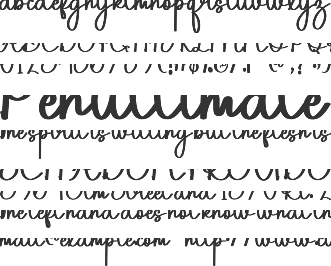 Wedding Birhday font preview