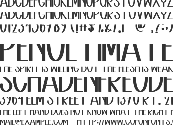 Happy Sunday font preview