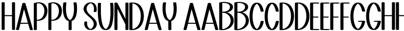 Happy Sunday font