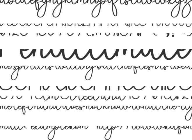 Amelya  Signature font preview