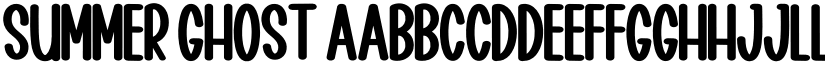 Summer Ghost font