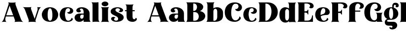 Avocalist font