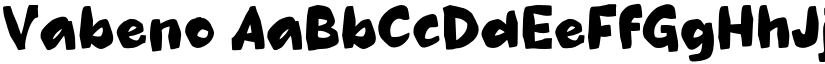 Vabeno font