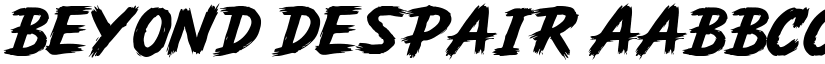 Beyond Despair font