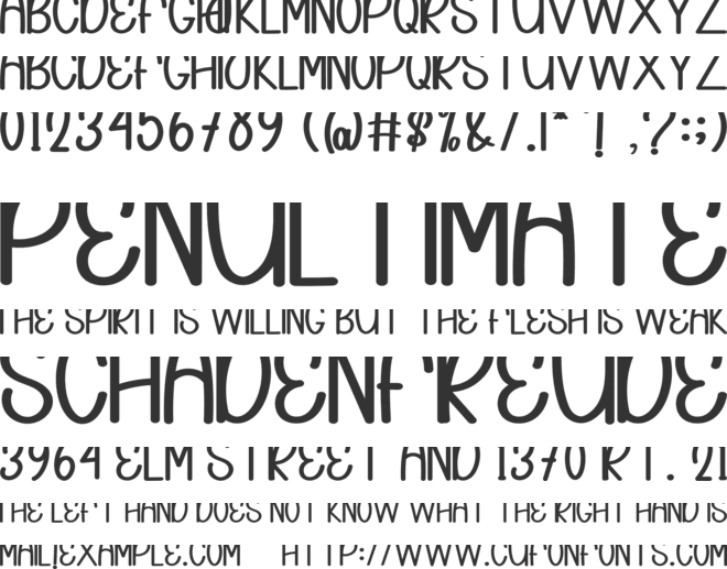 Teacher Handmade font preview