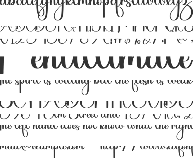 Happy Everyday font preview