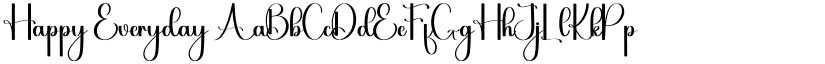 Happy Everyday font