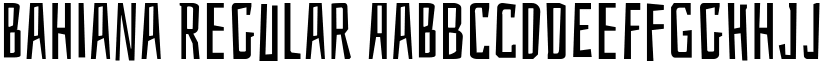 Bahiana Regular font